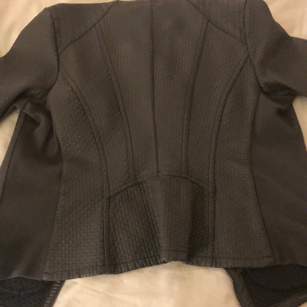 Gray Leather Jacket - image 5